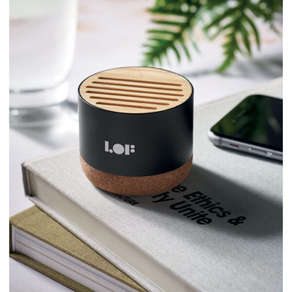 Bluetooth speaker kurk en bamboe - Afbeelding 2